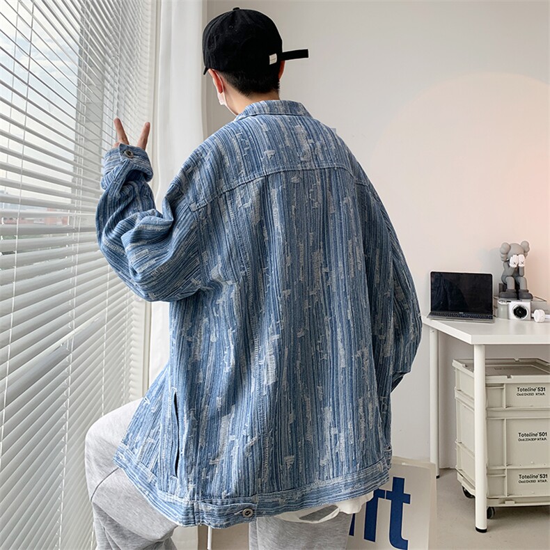 爆爆2023春季新款港风男士牛仔夹克情侣百搭潮流外套JK847-P75,男装夹克,星座1103-3