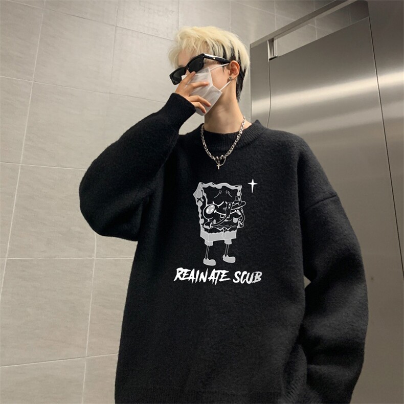 高质量！秋冬季半高领毛衣男士加绒加厚线衣针织衫男DMY514-特P38图片