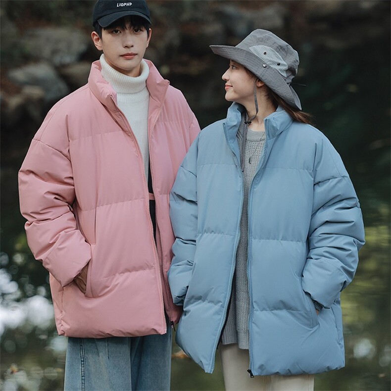 情侣oversize棉服冬季新款韩版学生连帽假两件港风宽松百搭厚外套,男装棉衣,星座1013