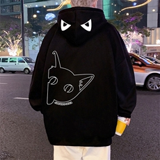CM131P60加绒P65连帽卫衣重磅纯棉大码外套，女装短外套，星座304A-1