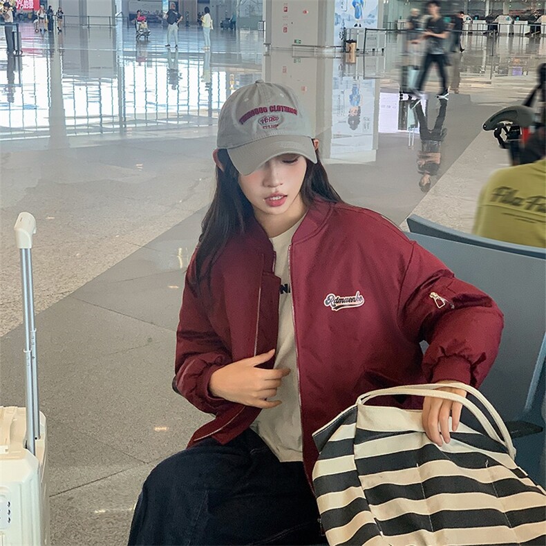 现货新款冬装2024年韩版小个子标贴棉衣外套保暖螺纹拼接棉服，女装棉衣/棉服，流量+