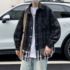 欧美美式外套高级感男装小众设计ins潮牌法式夹克衬衫春秋W227，男装夹克，星座1116A-1（原606A）