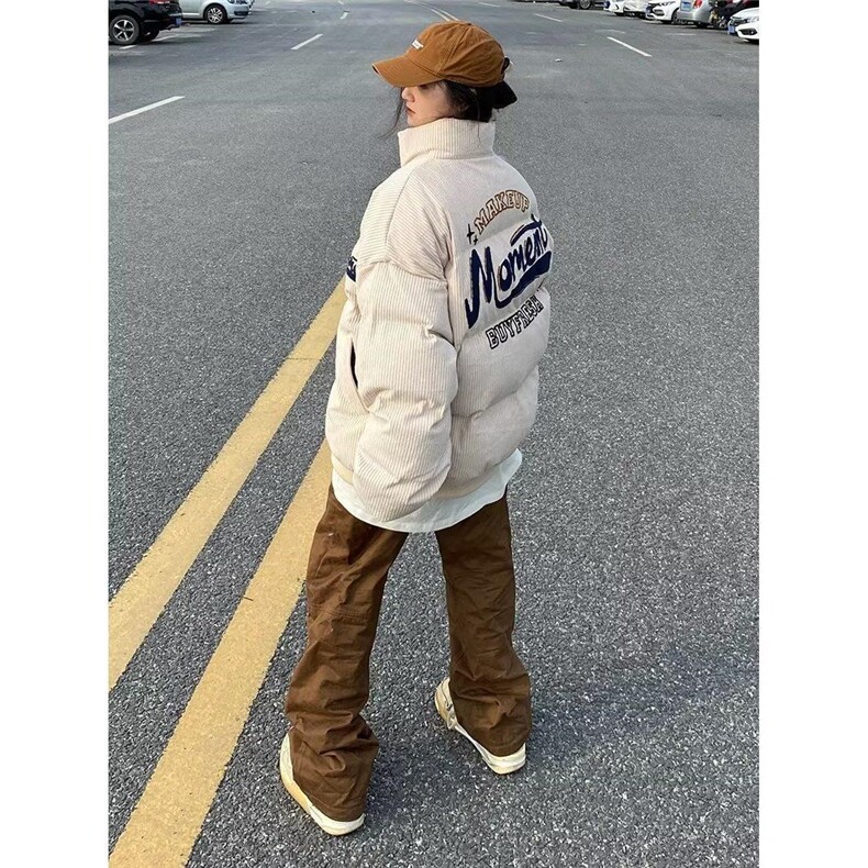1506-1/M2-M80551棉衣/P81复古美式灯芯绒刺绣棉衣棉服男女ins潮,男装棉衣,星座1506-1