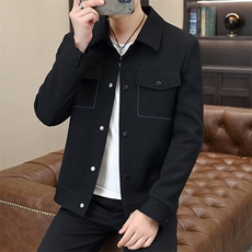 秋季新款高品质翻领夹克男休闲百搭外套上衣N7910-P110，男装夹克，星座310B-3