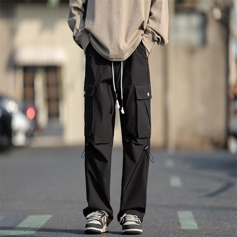 工装休闲裤男韩版潮流大口袋个性帅2025春季新款ins长裤K4714-P36,男装工装外套,星座412