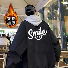 黑色棉服