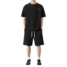 TZ25315-特P60运动服套装男士夏季休闲短袖短裤大码男生酷帅，男装牛仔裤，电商D310B-1