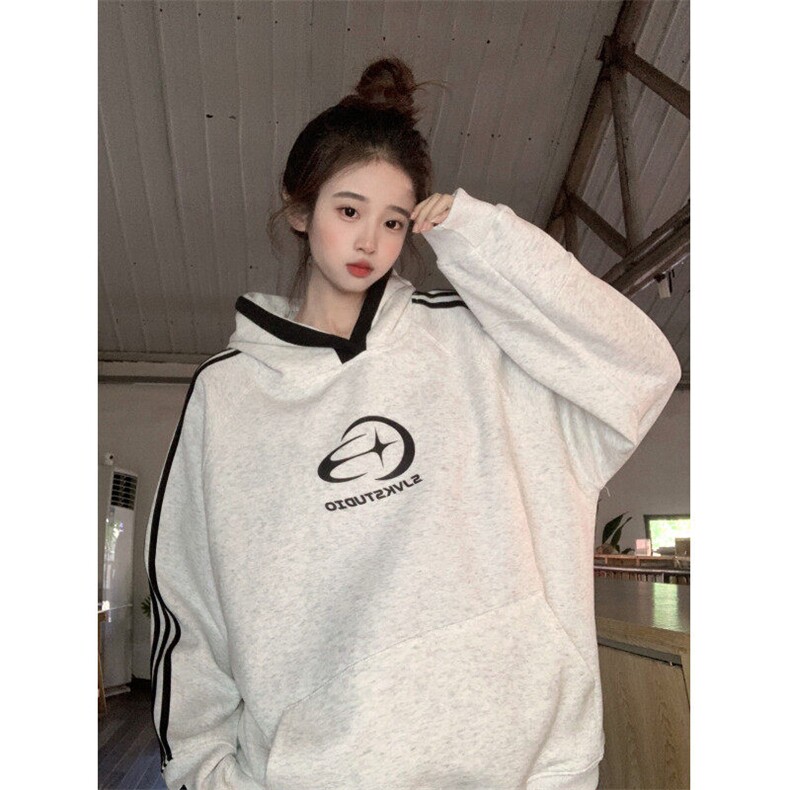 EE082-P65卫衣男女情侣薄款2024宽松印花外套连帽韩版上衣200斤,女装短外套,星座911-3
