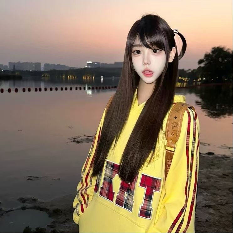5239-P60原版贴布刺绣休闲百搭连帽卫衣加绒，女装卫衣/绒衫，星座617A-2