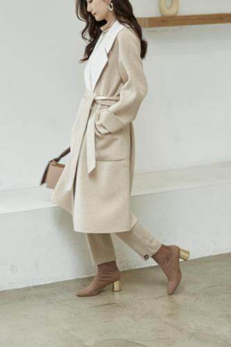 冬季新款双面羊绒大衣，女装，拉嘉图