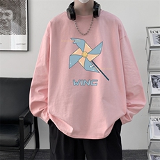 控48重磅230g纯棉长袖t恤男大码圆领卫衣打底衫TX3112-P28，男装T恤，电商A040