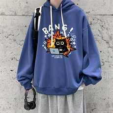 8XL连帽卫衣男大码胖子帽衫大号运动服WY2405-P35，男装卫衣，电商A040