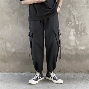 工装裤男潮牌宽松百搭ins韩版潮流束脚休闲秋季港风裤子8212