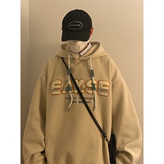 发泡印花连帽卫衣潮牌休闲外套港风宽松男士上衣-JK23105-P65控88，男装卫衣，星座605(原A050)