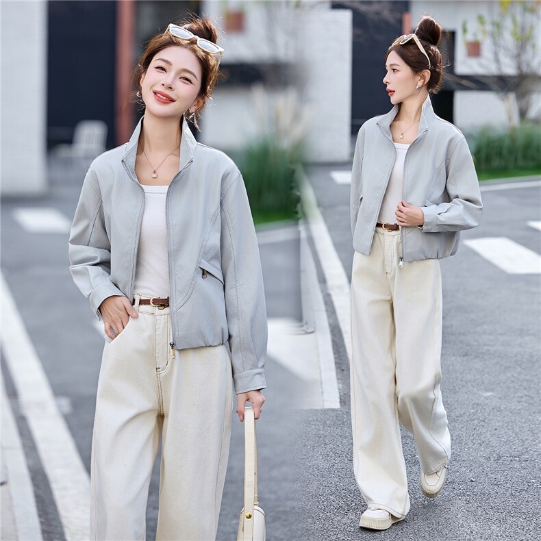 BAO皮衣外套女2026新款今年流行洋气减龄春季显高显瘦短款小个子，女装皮衣，江南女神