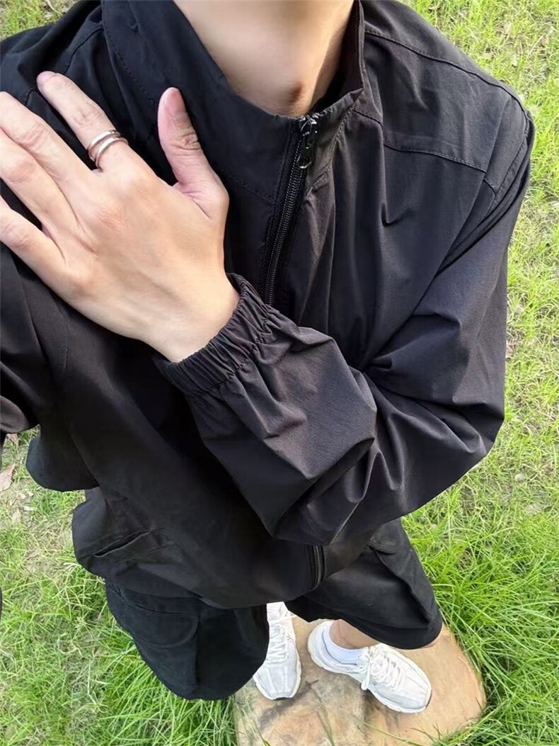 现货~Lulu同款立领锦氨速干防晒衣下摆抽绳可调节F25210批55,男装防晒衣,星座1004-6