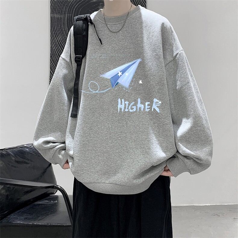 S6270-P28秋季圆领卫衣男大码韩版宽松长袖外套,男装卫衣,电商A040