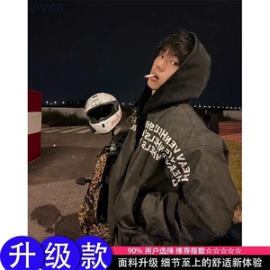 23号街区美式字母印花棒球服男春秋季廓形高级感痞帅飞行夹克外套,黄子韬女星穿搭男夏季运动图片