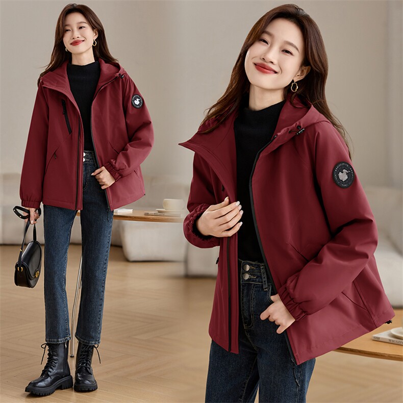 现货加棉冲锋衣保暖防风,女装棉衣/棉服,韩派