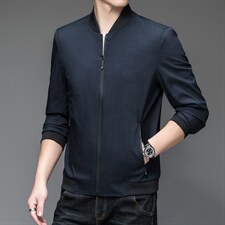 BJY08315秋装男士夹克服装棒球领外套上衣商务休闲四季男装P58，男装夹克，电商B360