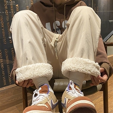 冬天加绒加厚防水羊羔绒休闲裤KK377特P55，男装休闲裤，星座712