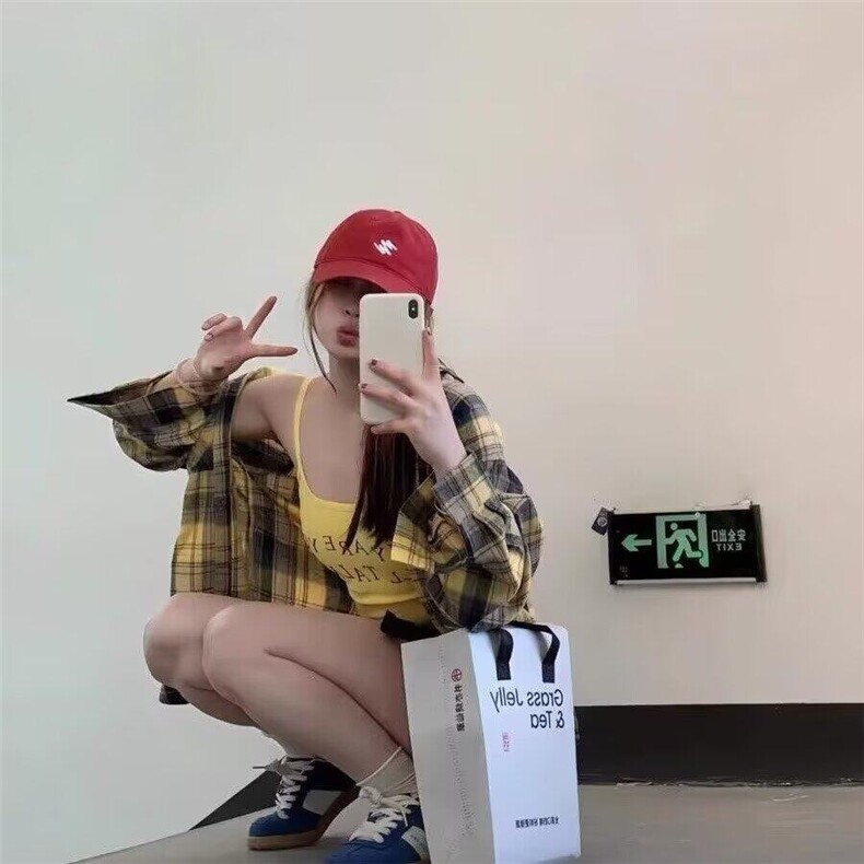 W10140-P35网图现货气质原宿纯欲风辣妹防晒衬衣潮流简约百搭,男装防晒衣,星座1608-2