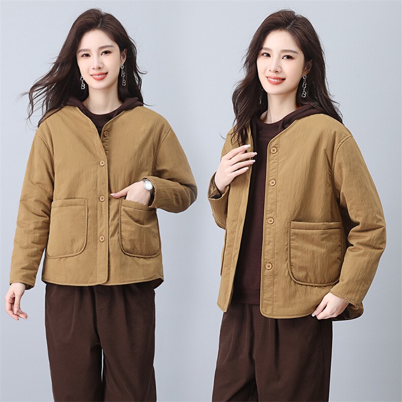 2023新款百搭圆领外套,女装短外套,小林双子