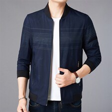 夹克中青年男时尚百搭棒球领商务休闲茄克外套男装ASD86209-P140,男装夹克,电商B212（原钱塘6029）