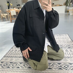纯潮牌机能ins外套学生宽松百搭chic工装潮帅气夹克 W1303-P50图片