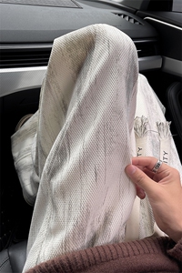 wassup happy美式扎染裤子男士秋冬季潮牌高街阔腿运动裤休闲长裤图片