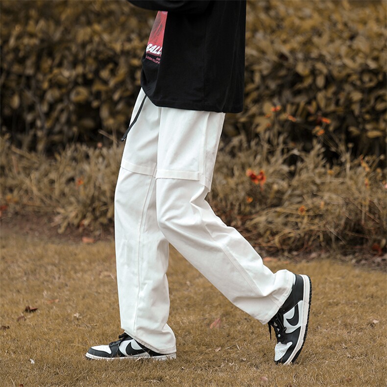 休闲裤男港风潮流2023秋季新款ins宽松百搭帅气长裤K2302-P36,男装休闲裤,星座412