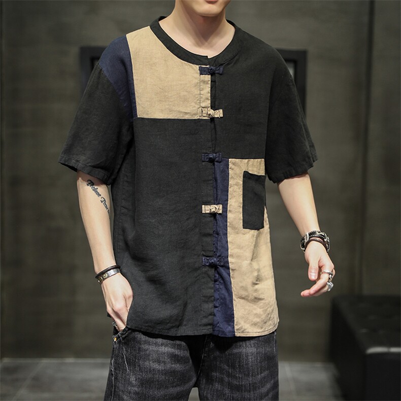 风棉麻乞丐服T19-P60,男装T恤,星座816-2（原B366-1）