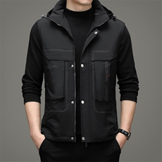 新款2023冬季商务休闲羽绒服中年男士立领马甲外套男ZS22101-P190，男装背心/马甲，电商B212（原钱塘6029）