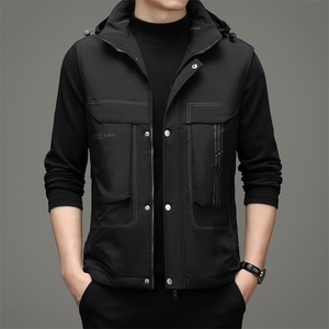 新款2023冬季商务休闲羽绒服中年男士立领马甲外套男ZS22101-P190图片