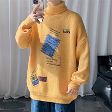 ！主推2021高品质男士高领毛衣学生潮牌保暖针织衫M703P60，男装针织衫/毛衣，电商B220