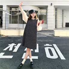 小香风背心裙+蕾丝拼接衬衫套装W638P225-K328，女装套装/套裙，2C209