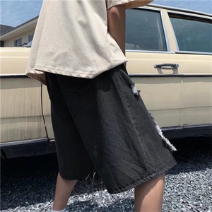 高街牛仔短裤男夏季五分裤D6658P35图片