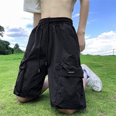 机能工装短裤男士夏季薄款大码宽松裤衩美式E519P30，男装休闲裤，星座1116-2