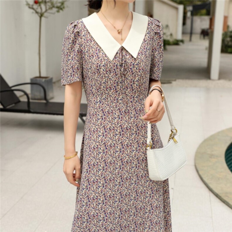 碎花连衣裙爆，女装连衣裙，卡娜品位