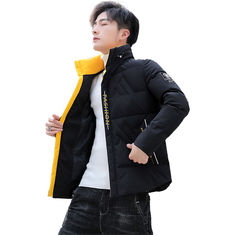 2020冬季韩版立领棉衣男潮流刺绣休闲青年短款棉服8887,男装棉衣,A067