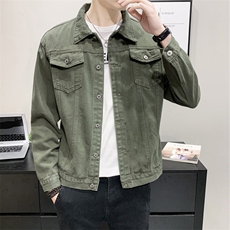 Jk609-p48M-5XL现货M-5XL砖墙牛仔夹克肥仔量足，男装夹克，星座103A