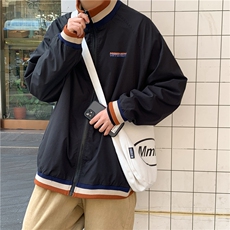JK3012/P55春装现货潮流立领夹克男外套宽松大码上衣服男控78，男装夹克，电商A141