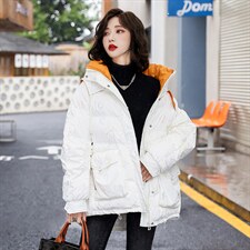 羽绒服新款2022年冬季女装时尚大气修身中长款90白鸭绒韩版羽绒服，女装羽绒服，卡杰菲