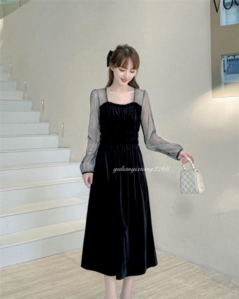 秋季新款连衣裙，女装连衣裙，雨恋依香(1F)