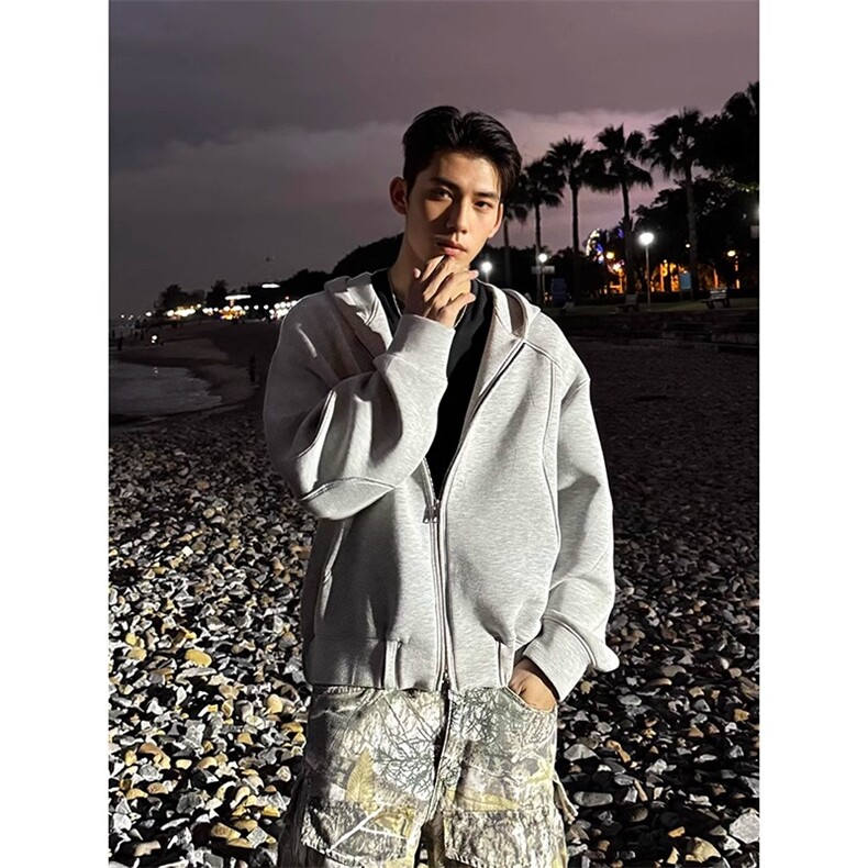 1506A/GF310/P62高级感拉链外套短款酷帅帽衫1，女装短外套，星座1506A