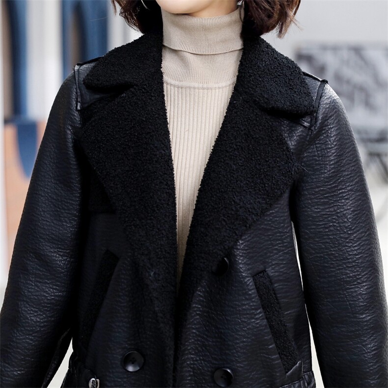 1111主推款加绒加厚2021新款小皮衣女短款韩版显瘦PU夹克女外套,女装皮衣,江南女神
