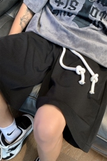 夏冰丝短裤男设计感美式篮球宽松抽绳休闲五分裤XZ514-2-1528-P38，男装牛仔裤，星座514-2(原B239)