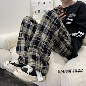 毛呢裤男新款青少年时尚休闲裤  B475 P38图片