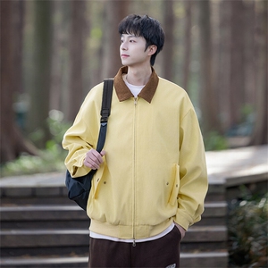春季新款 C6060-TP5588 休闲宽松复古工装夹克撞色外套上衣男图片