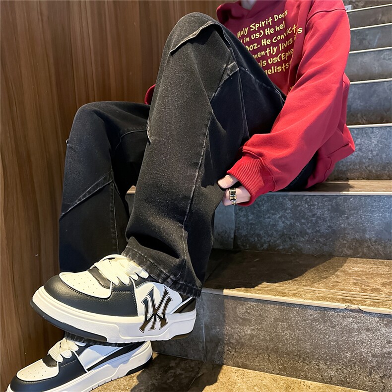 K1225-p38-控68oversizecleanfit黄泥牛仔裤直筒裤老爹裤长裤,男装牛仔裤,星座103A-1